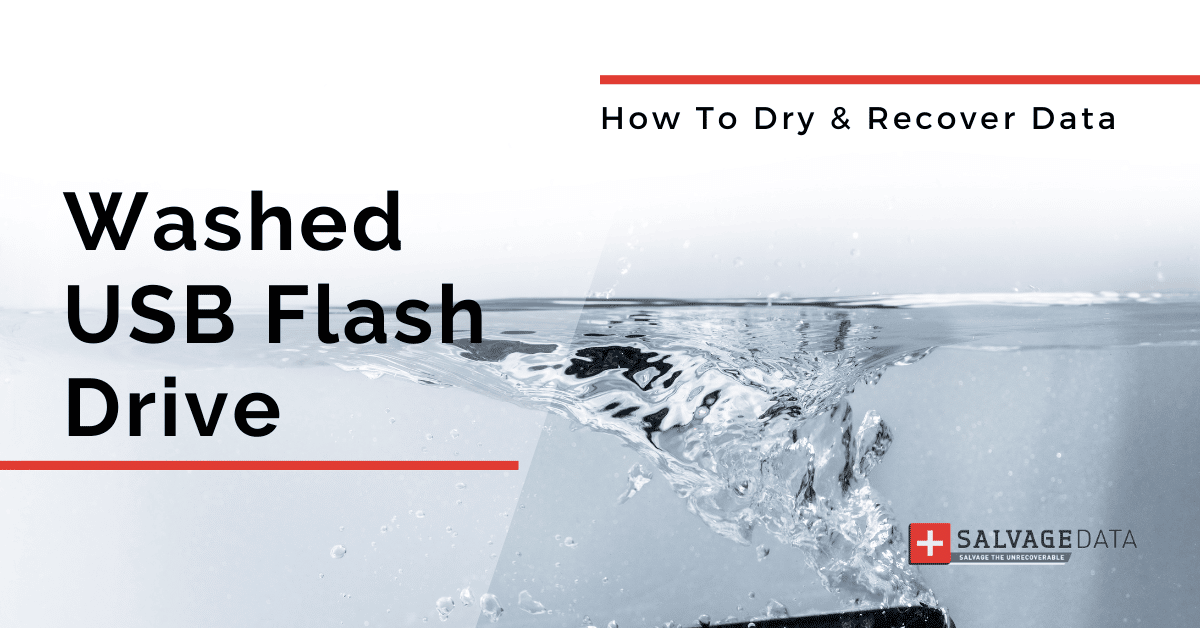 Pemacu kilat yang dibasuh atau basah: Apa yang perlu dilakukan untuk menyimpan fail anda