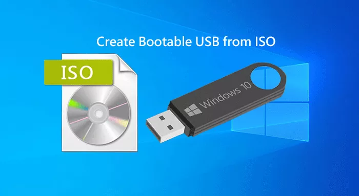 วิธีการสร้างแฟลชไดรฟ์ USB ที่บูทได้จาก Windows 10 จาก ISO