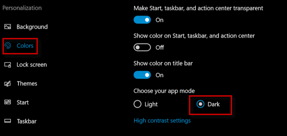 Cara menyalakan mode tema gelap untuk aplikasi windows 10