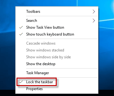 วิธีเปลี่ยนตำแหน่งแถบงานบนหน้าจอเดสก์ท็อป Windows 10