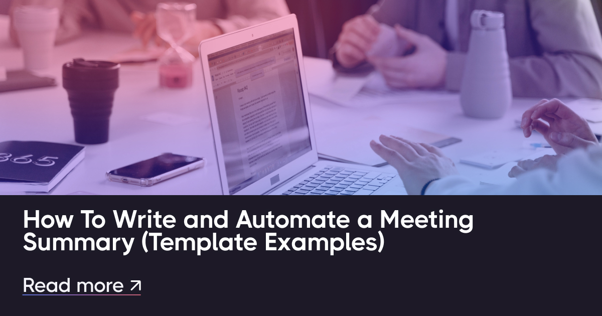 Cara Menulis dan Mengotomatiskan Ringkasan Rapat (Contoh Templat)