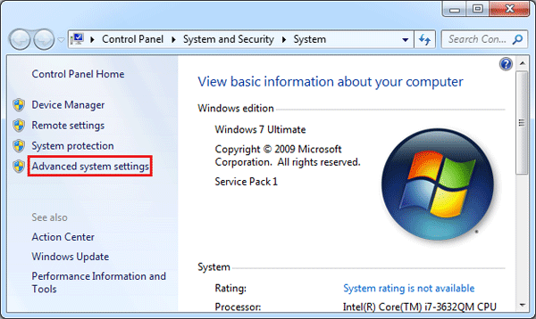 สร้างทางลัดการตั้งค่าระบบขั้นสูงใน Windows 10