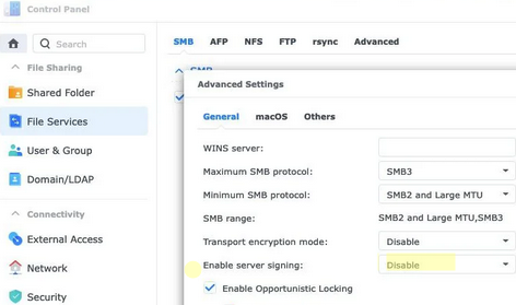 Tidak dapat mengakses folder bersama di NAS di Windows 11 24H2