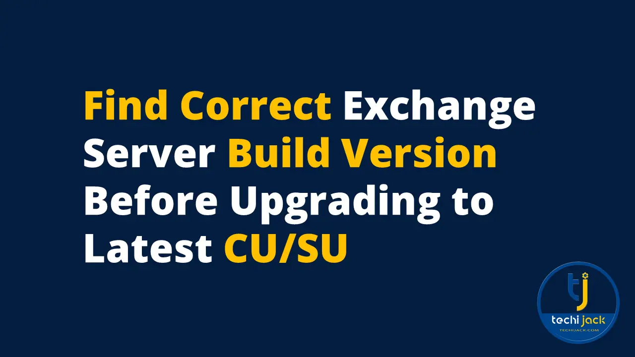 Temukan Versi Exchange Server 