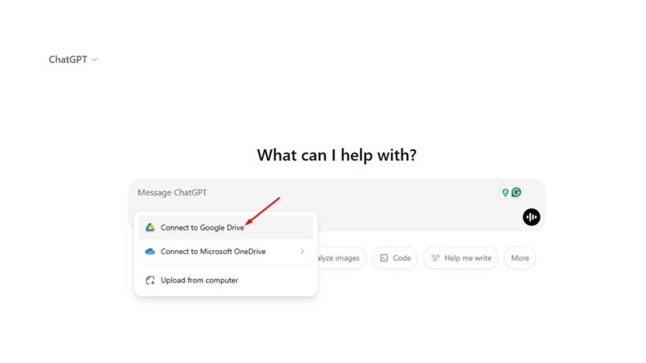 วิธีเข้าถึงไฟล์ Google Drive บน ChatGPT