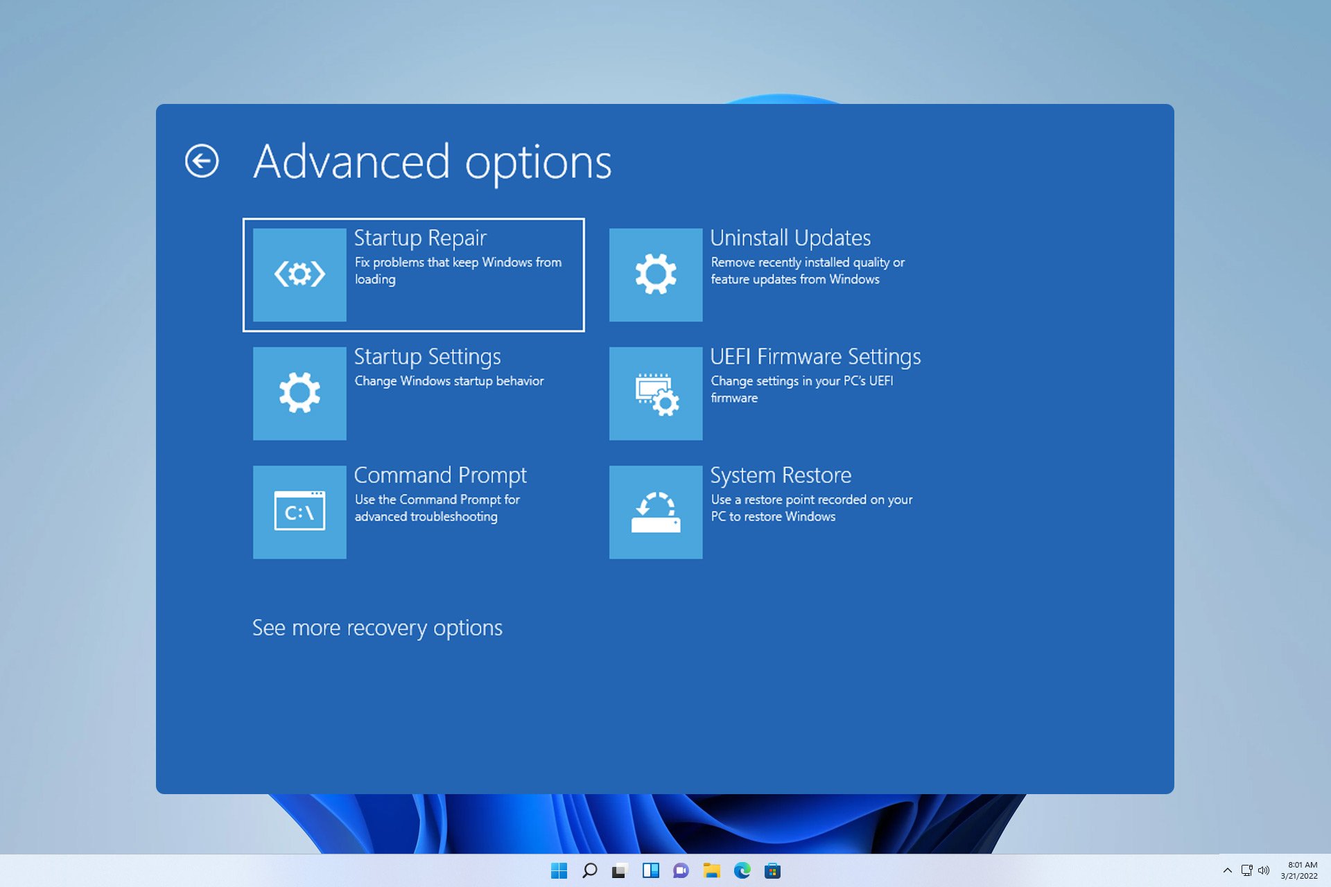 วิธีออกจากโหมดการกู้คืน Windows หากคุณติดอยู่
