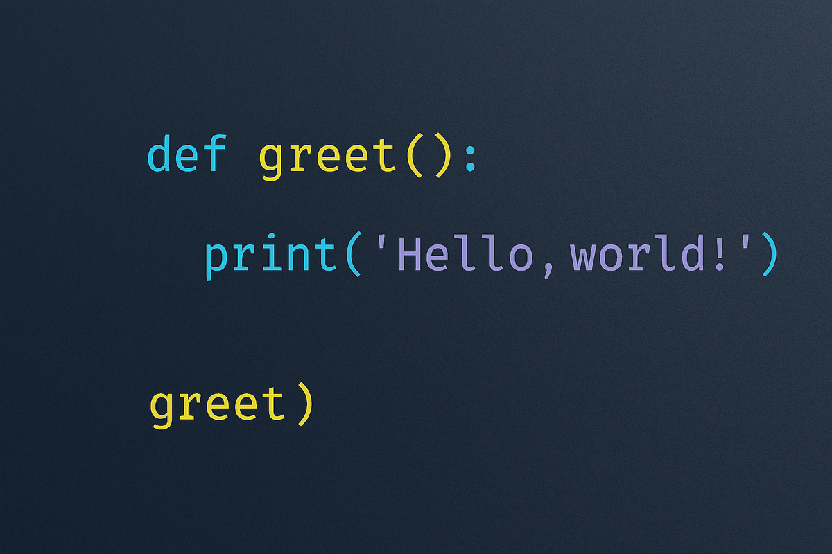 วิธีเรียกฟังก์ชันใน Python