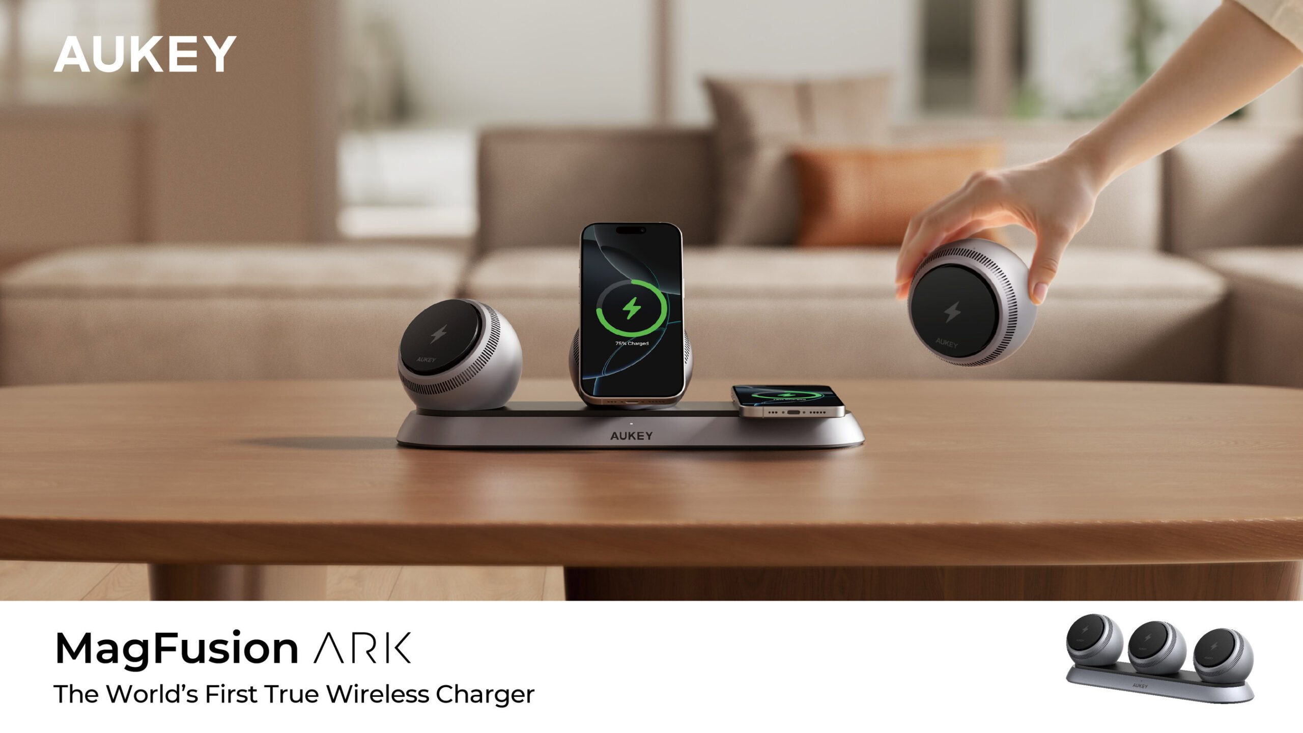 เครื่องชาร์จไร้สายแบบโมดูลาร์ใหม่ของ Aukey เป็นตัวเปลี่ยนเกมที่แน่นอน