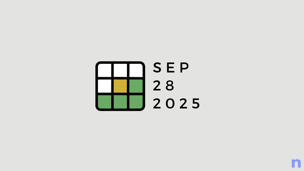 Jawaban NYT Wordle, Petunjuk: 28 September 2025